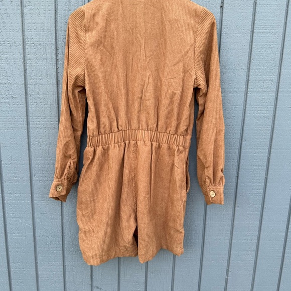 Promesa Corduroy Jumpsuit in Tan - Picture 13 of 16